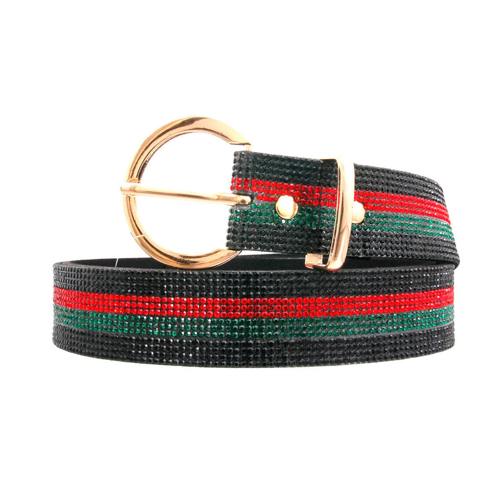 Black Stripe Belt Stylish Bespoke-Inspired Accessory