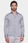 Premium Cotton Dress Shirt (Sterling Silver)