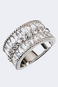 Cubic Zirconia Ring Stylish Elegant Fashion Jewelry Accessory