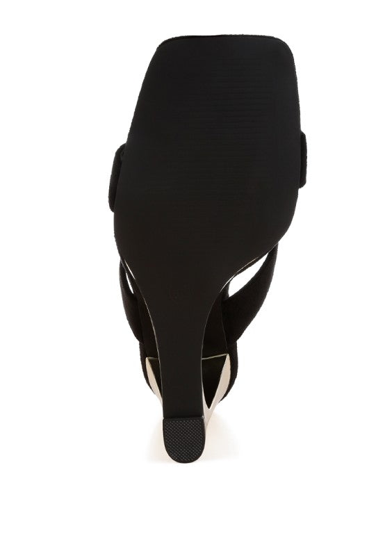Zimeski Sculpted Wedge Slip-On Sandals