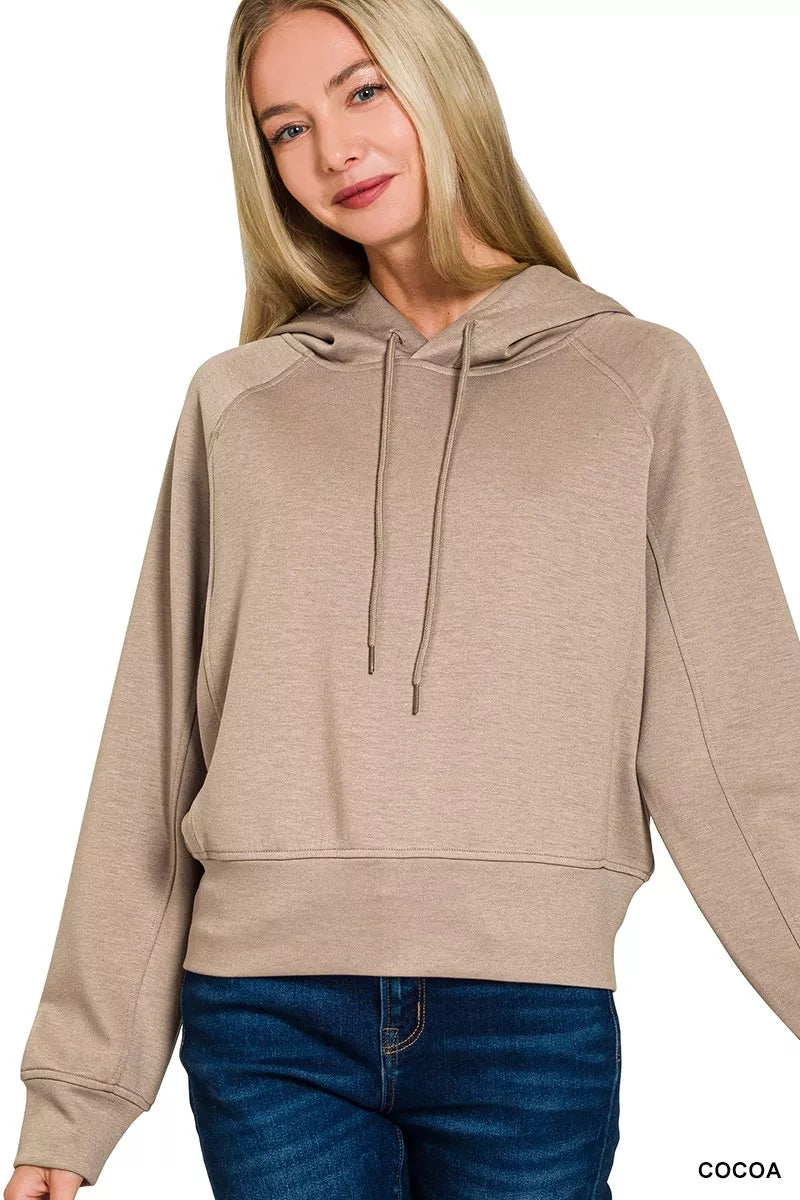 Drawstring Scuba Hoodie