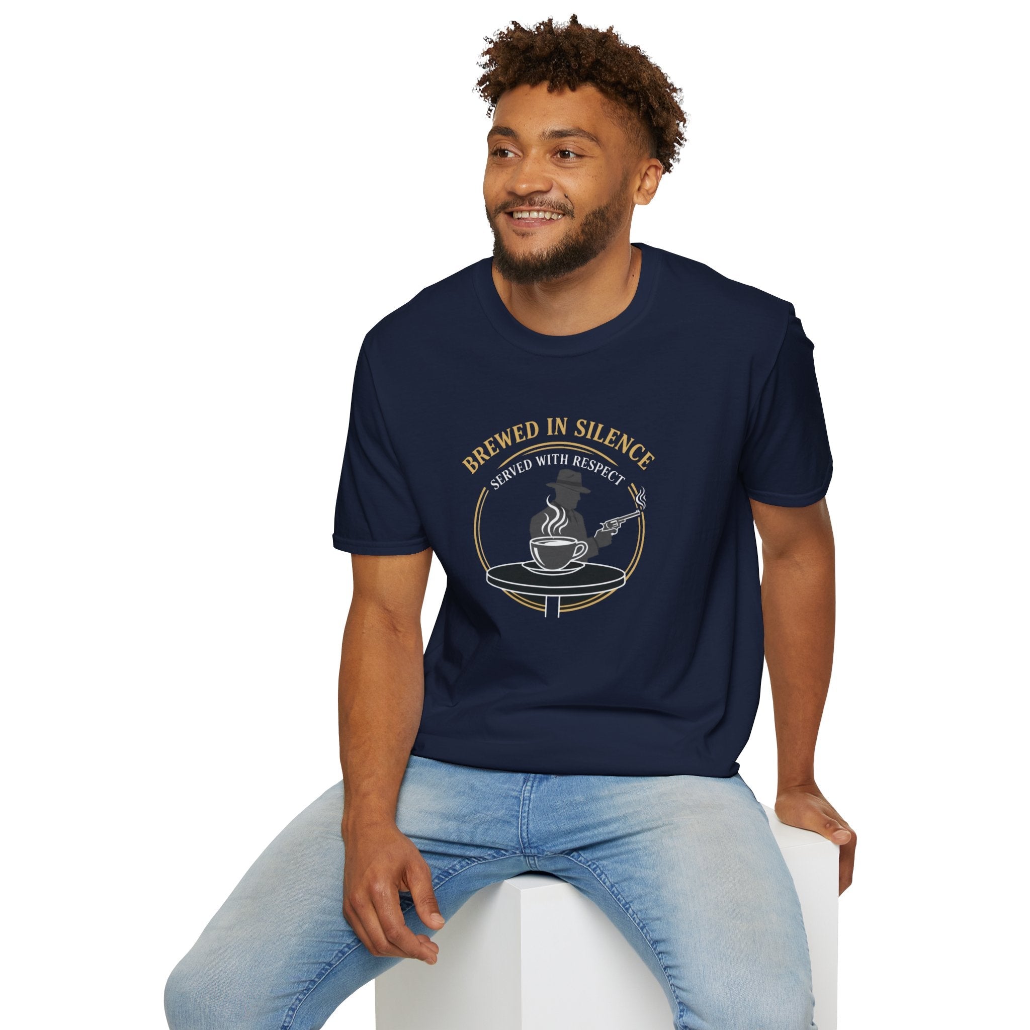 Mob Crew Brewed in Silence Served with Respect Vintage T-Shirt