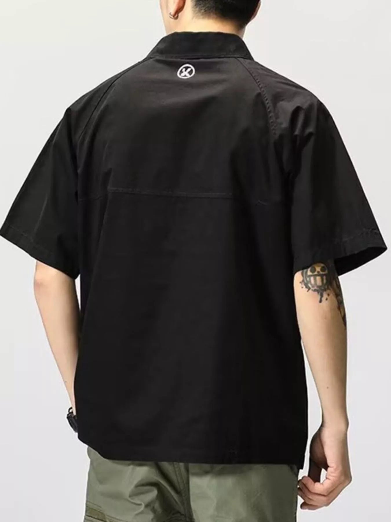 Men's Plus Size Button Detail Half Sleeve Polo