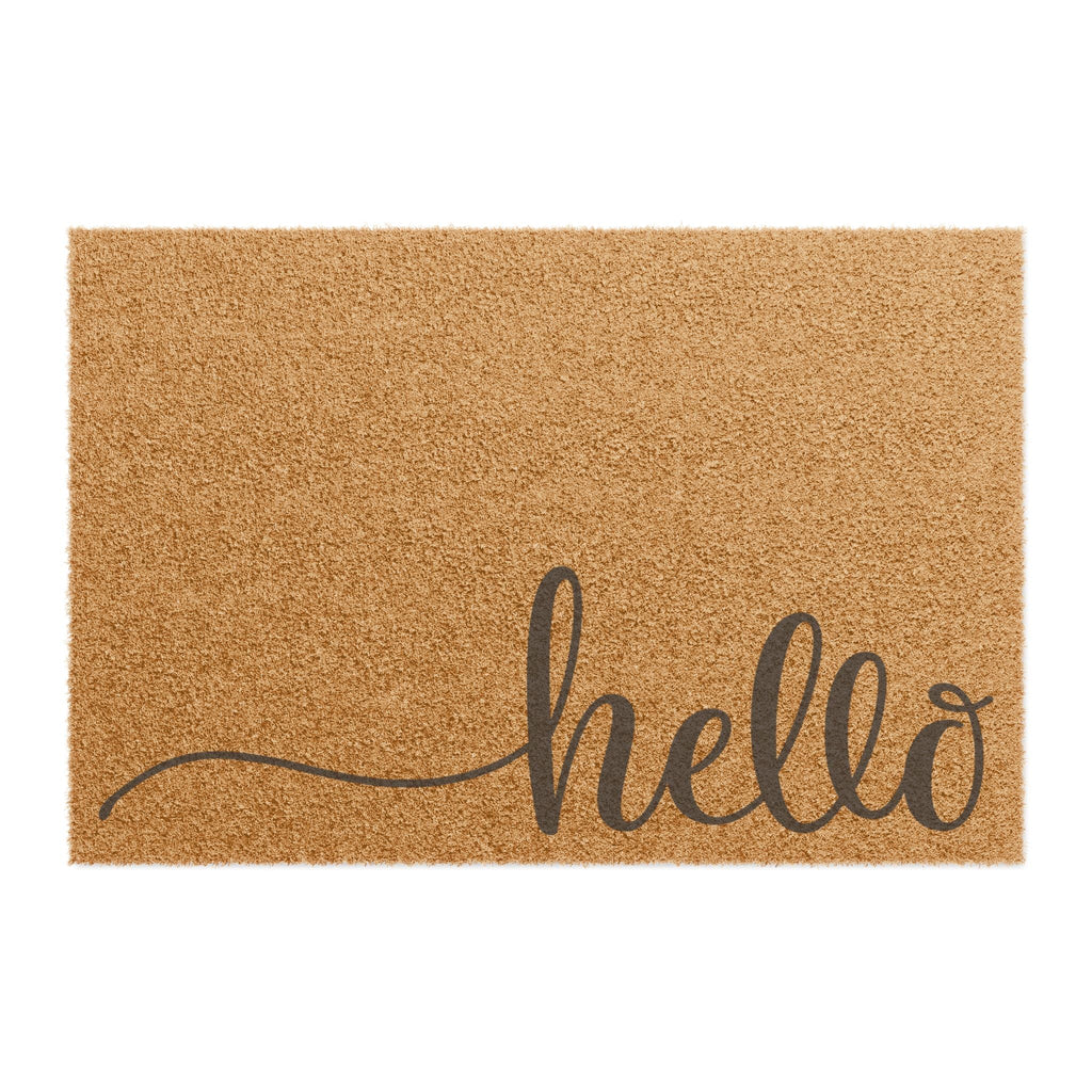 Hello Doormat - Classic Welcome Mat for Front Door