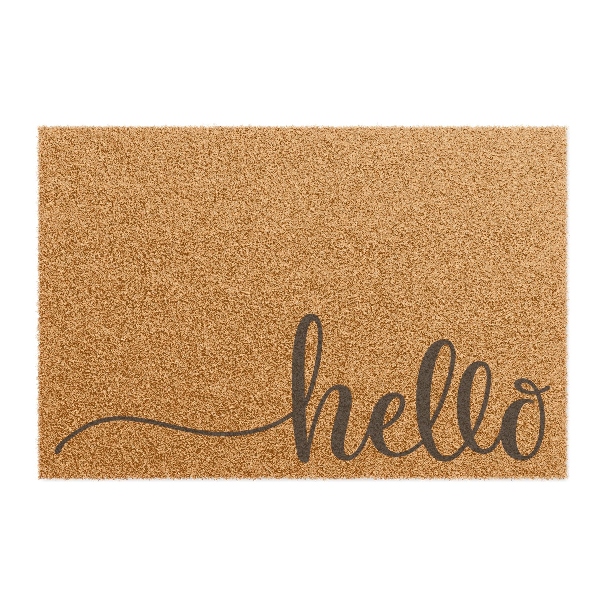 Hello Doormat - Classic Welcome Mat for Front Door
