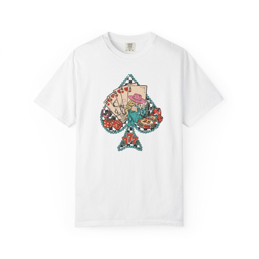 Ace of Spades Floral Card Tee