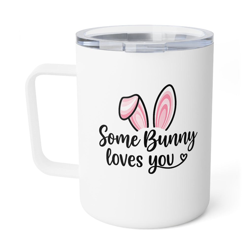 Somebody Loves Me heart design Insulated Coffee Mug | 10oz
