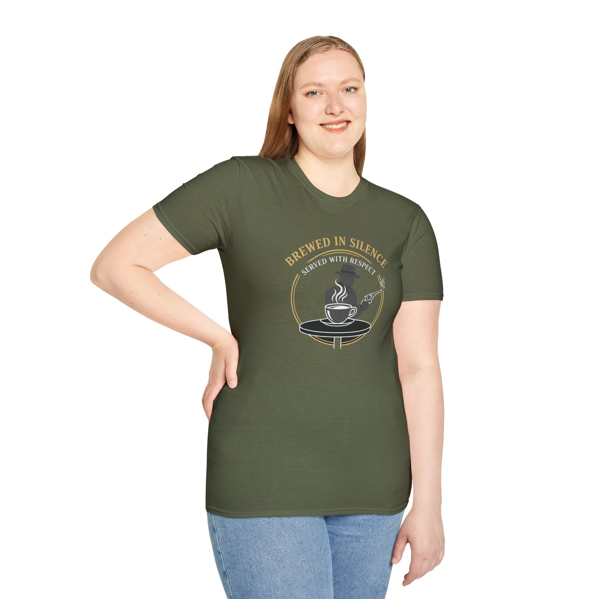Mob Crew Brewed in Silence Served with Respect Vintage T-Shirt