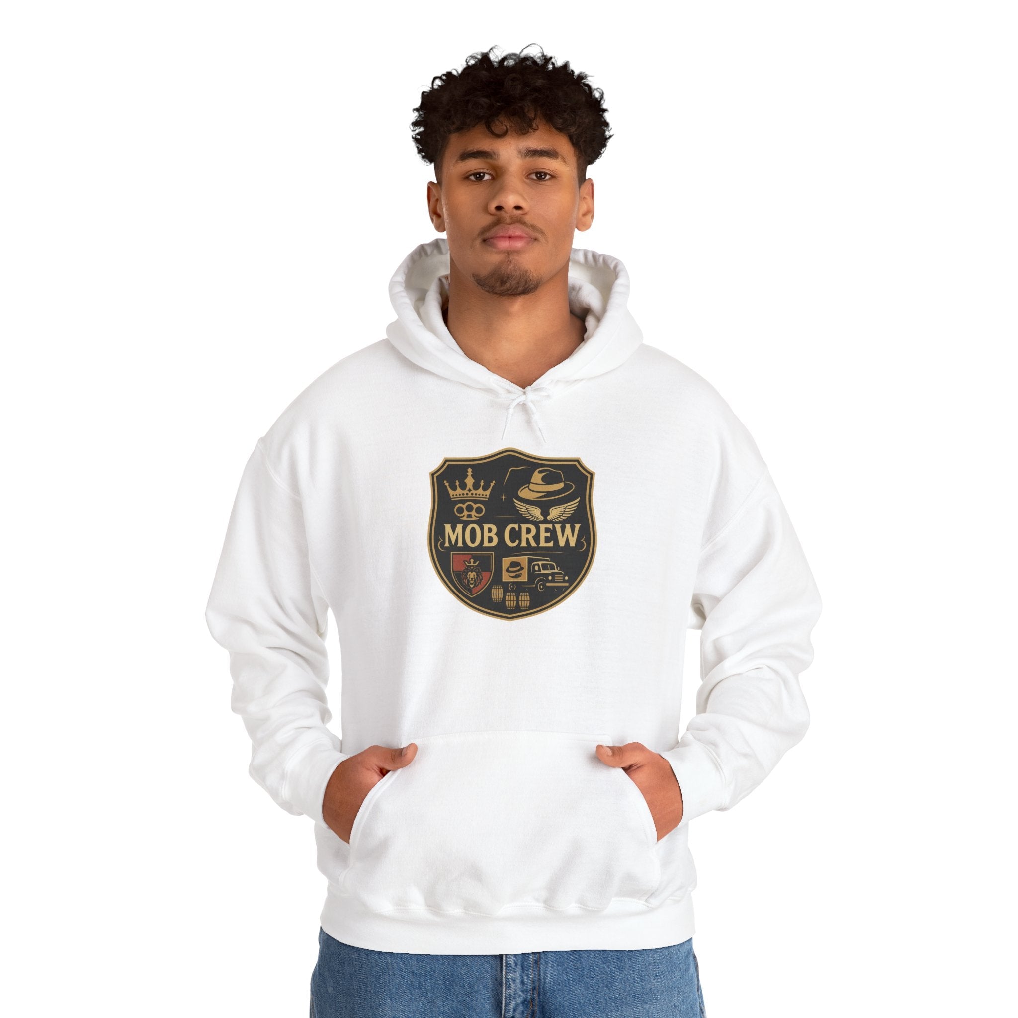 Mob Crew Hoodie – Vintage Pullover for Family Comfort