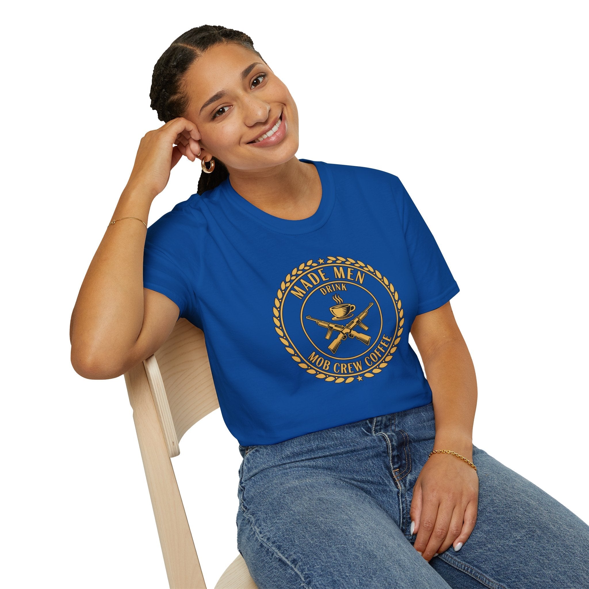 Mob Crew Made Men Drink Mob Crew Coffee T-Shirt - Perfect for Coffee Lovers