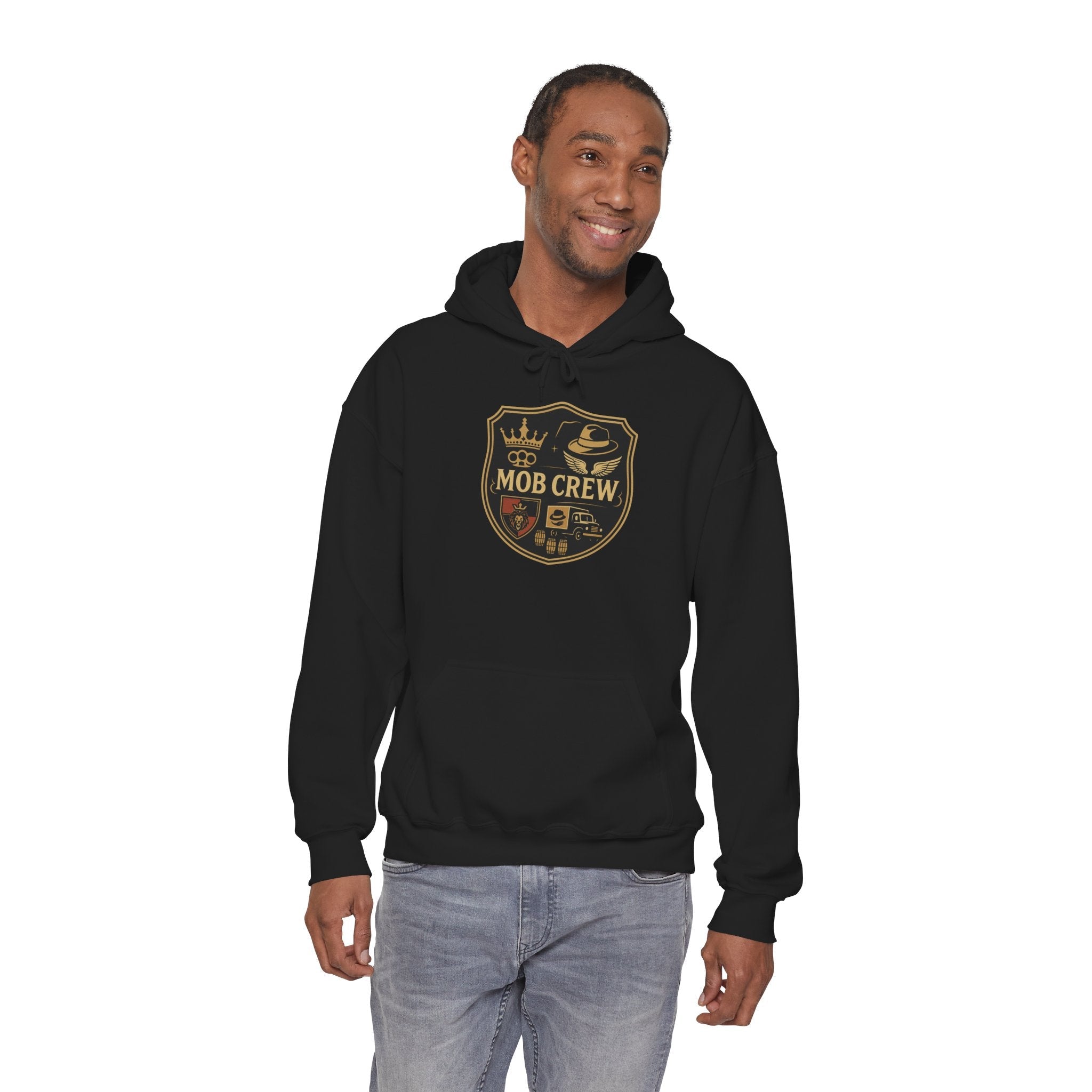 Mob Crew Hoodie – Vintage Pullover for Family Comfort