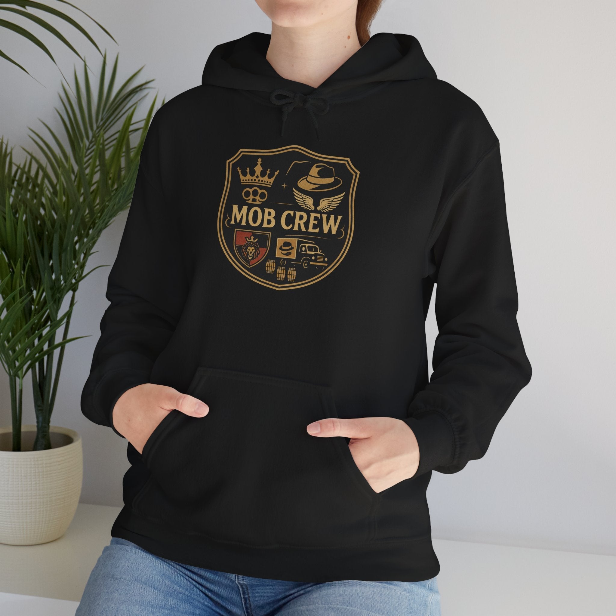 Mob Crew Hoodie – Vintage Pullover for Family Comfort