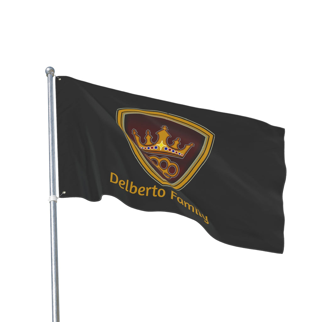 Delberto Family Flag — Double-Sided Outdoor Banner