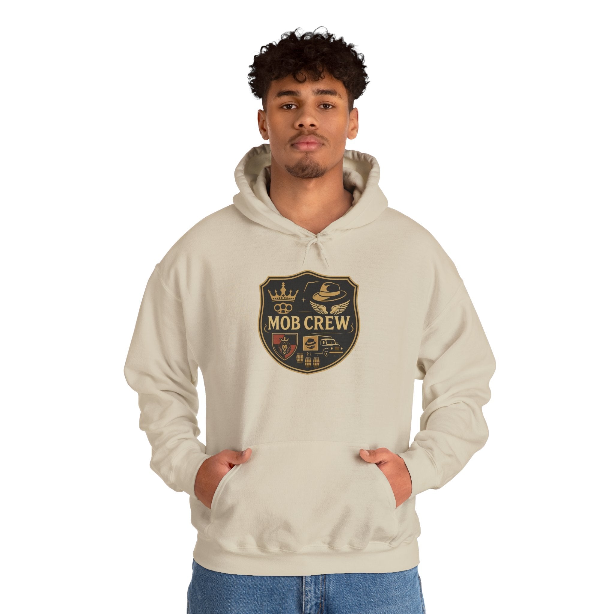 Mob Crew Hoodie – Vintage Pullover for Family Comfort