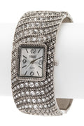 Bangle Watch with Crystal Accent Stylish Fashion Jewelry Accessory