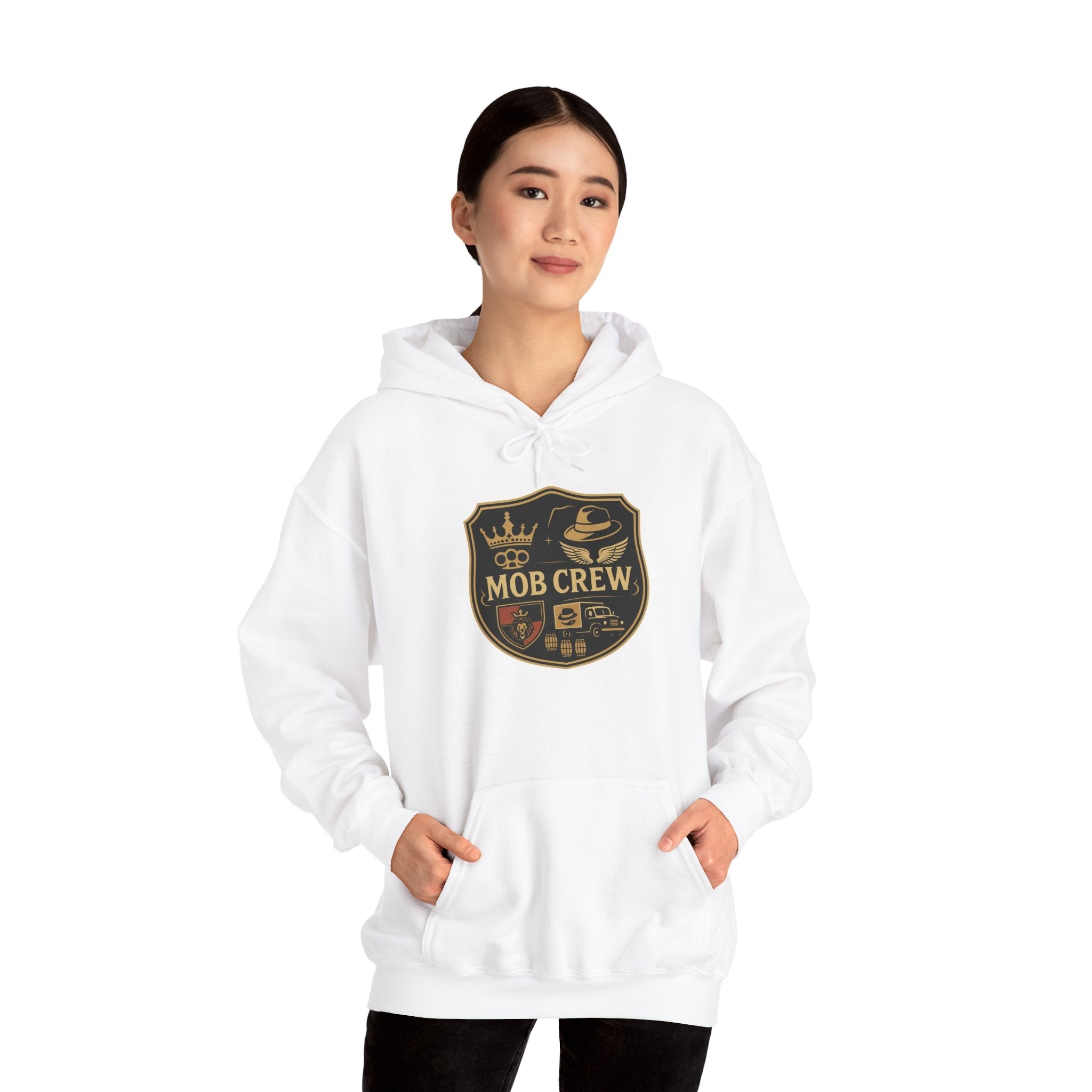 Mob Crew Hoodie – Vintage Pullover for Family Comfort