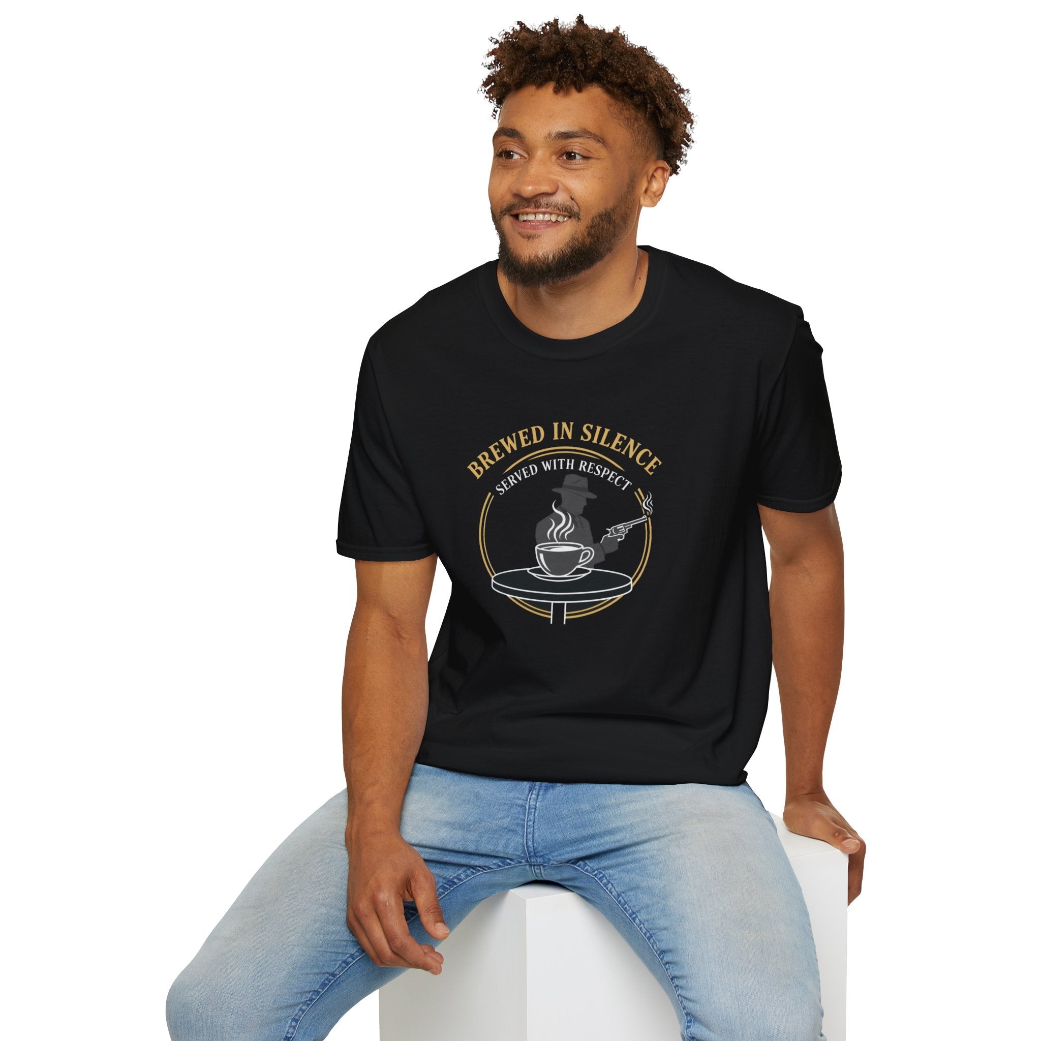 Mob Crew Brewed in Silence Served with Respect Vintage T-Shirt