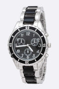 Bracelet Watch with Sporty Dial – Trendy Fashion Accessory