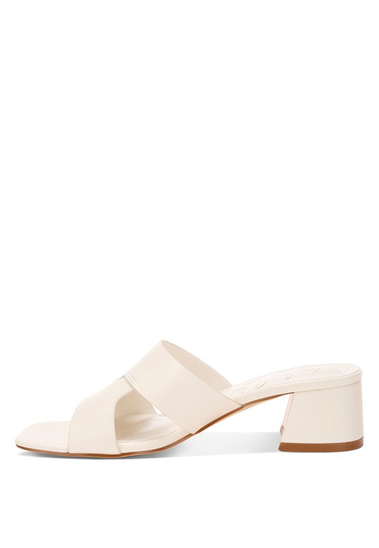 Shulva Block Heel Slip Ons