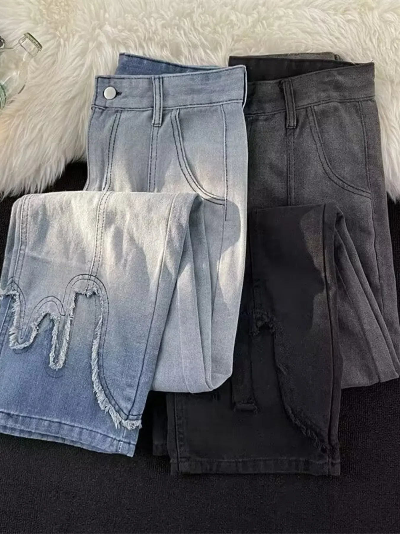 Men's Full Size Wide Leg Jeans Plus Size