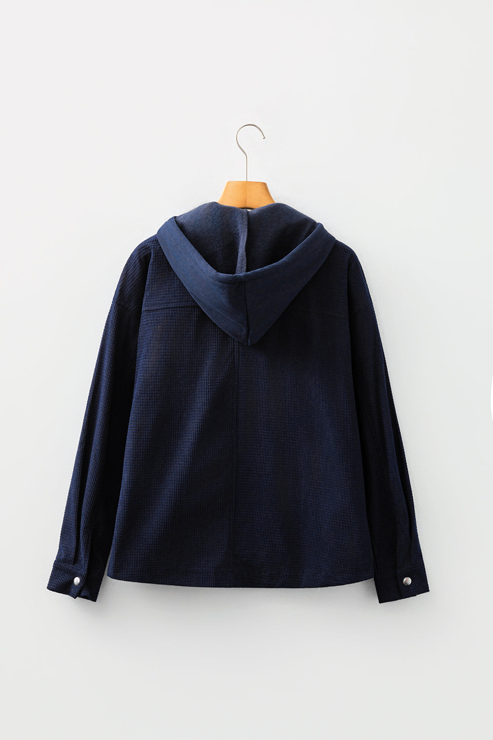Sail Blue 2 in 1 Thermal Knit Textured Hooded Jacket