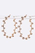 70MM Rhinestone Iconic Hoop Earrings