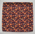 Pumpkin and skulls Halloween pattern front and back. Size: 18"x18"
