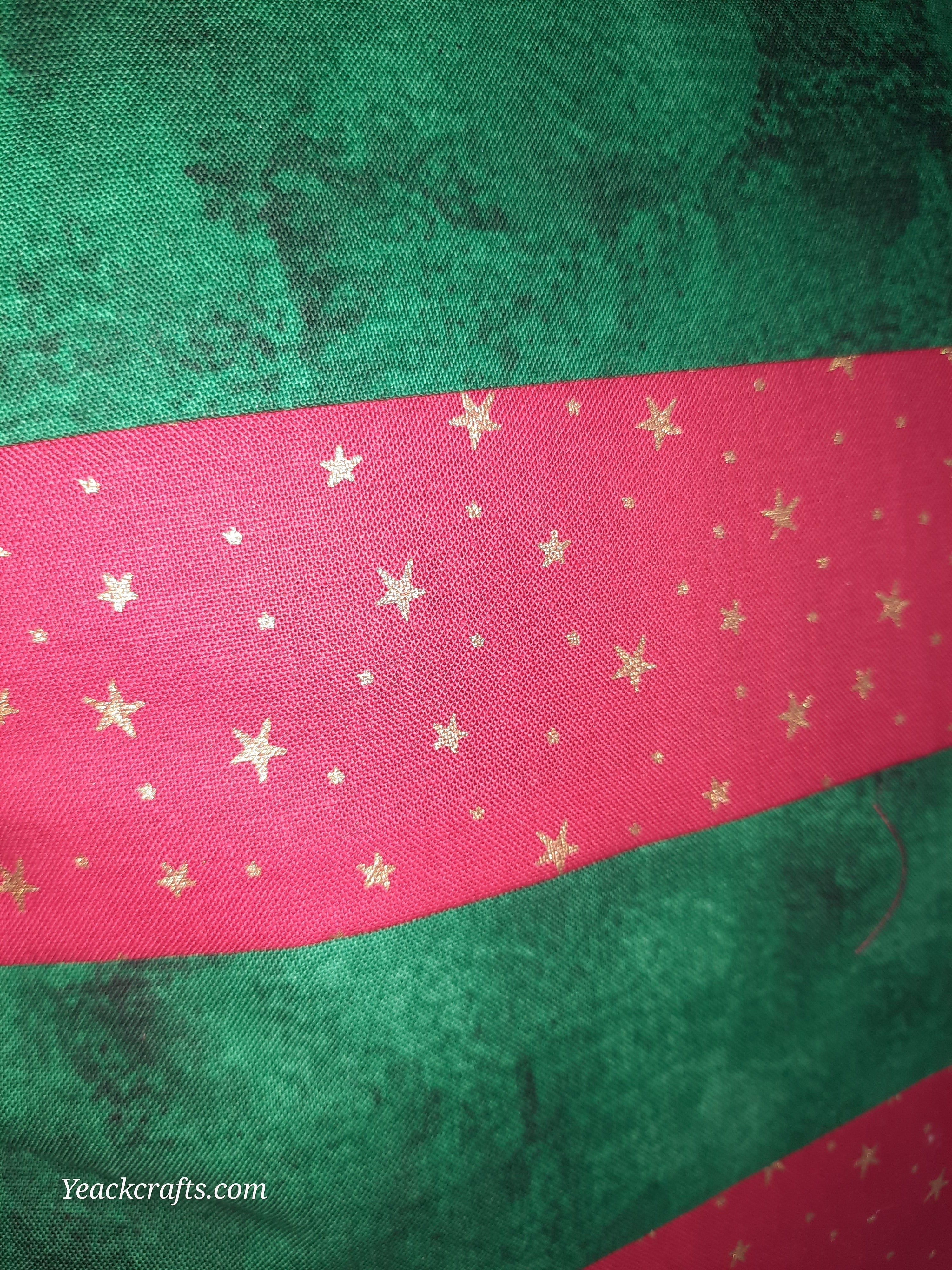 15"x15" Quilted Christmas Pillow Cover