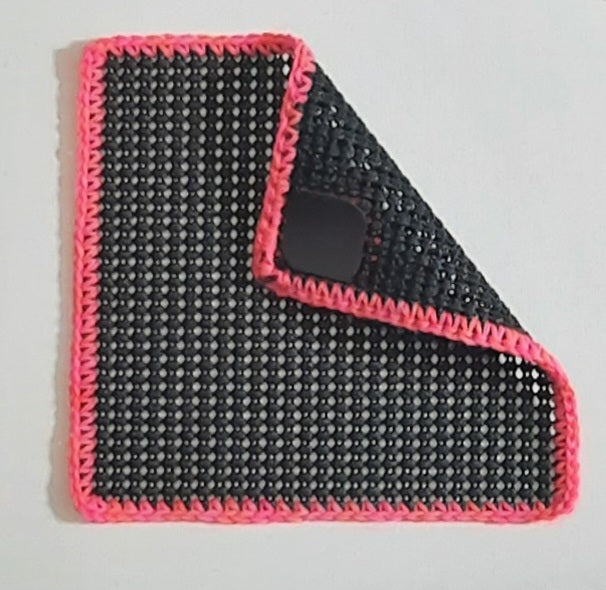 Jar Gripper with Magnet: Black/Bright Pink, Orange