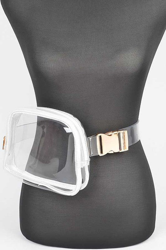 Convertible Transparent Clear Stadium Fanny Bag Stylish Accessory
