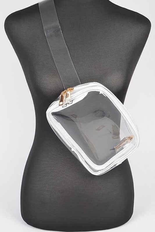 Convertible Transparent Clear Stadium Fanny Bag Stylish Accessory