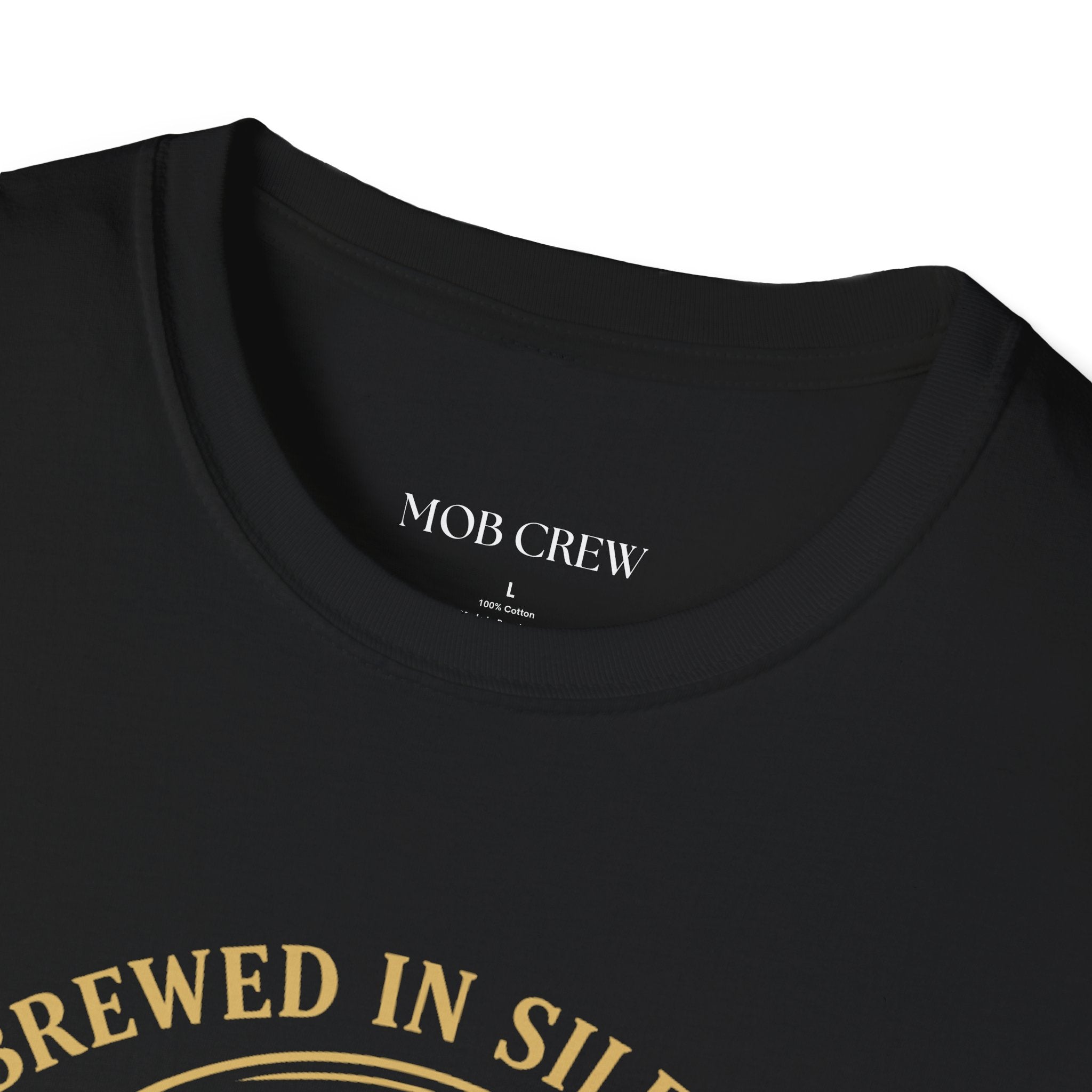 Mob Crew Brewed in Silence Served with Respect Vintage T-Shirt