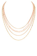 Layered Mix Chain Fashion Necklace