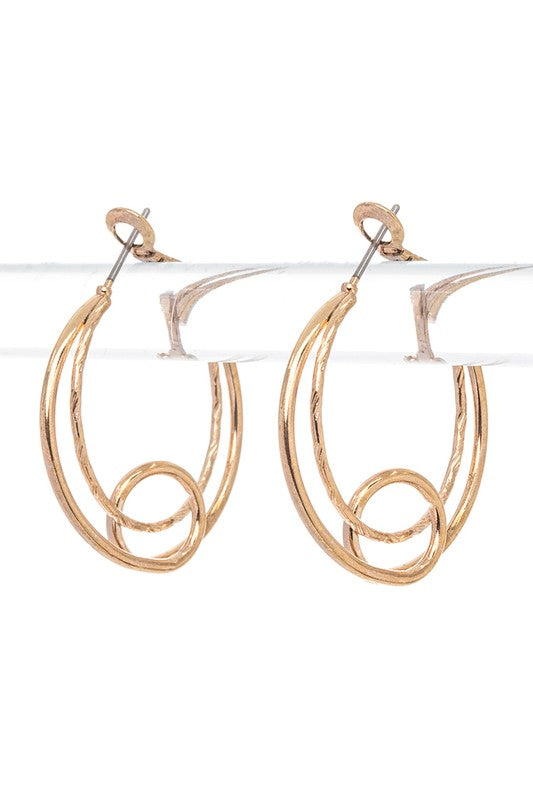 Double Wired Iconic Hoop Earrings