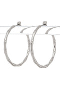 Bamboo Textured Hoop Earrings