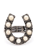 Stretch Western Horse Shoe Ring Stylish Fashion Jewelry
