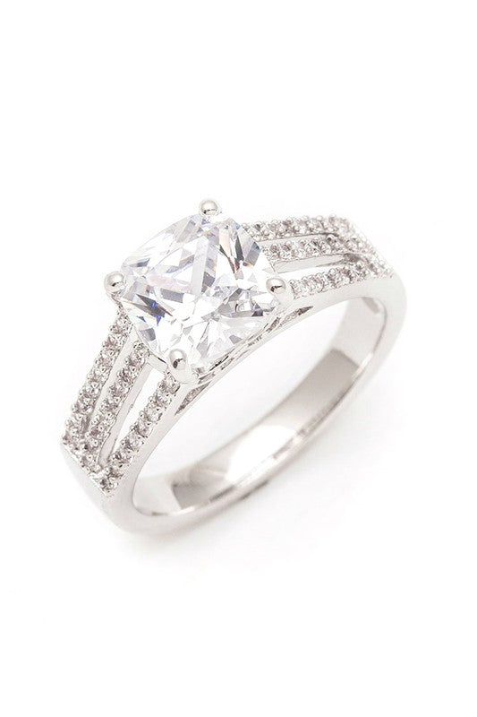 CZ Stone Size Adjustable Ring Trendy Fashion Jewelry