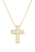 Cross CZ Pendant Necklace