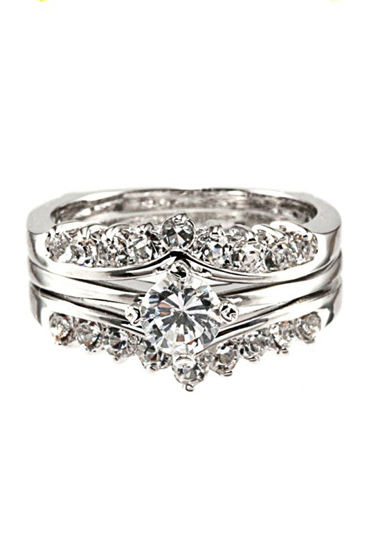 Cubic Zirconia Statement Ring – Stylish Fashion Jewelry Accessory