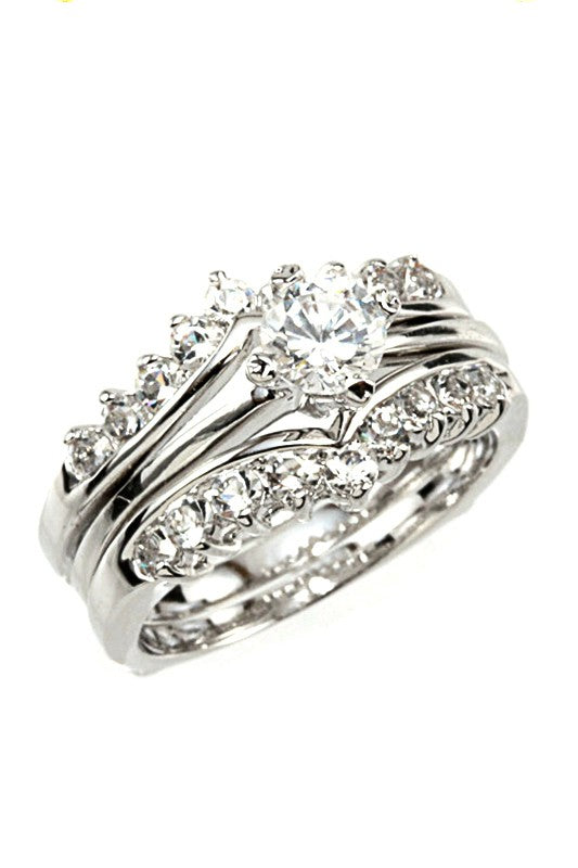 Cubic Zirconia Statement Ring – Stylish Fashion Jewelry Accessory