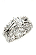 Cubic Zirconia Statement Ring – Stylish Fashion Jewelry Accessory