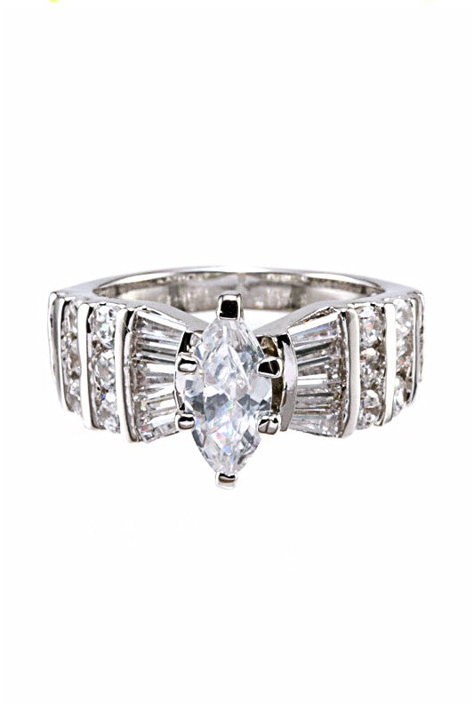 Cubic Zirconia Statement Ring – Stylish Fashion Jewelry Accessory