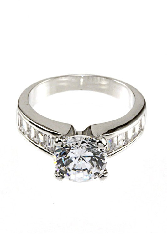 Cubic Zirconia Statement Ring – Stylish Fashion Jewelry Accessory