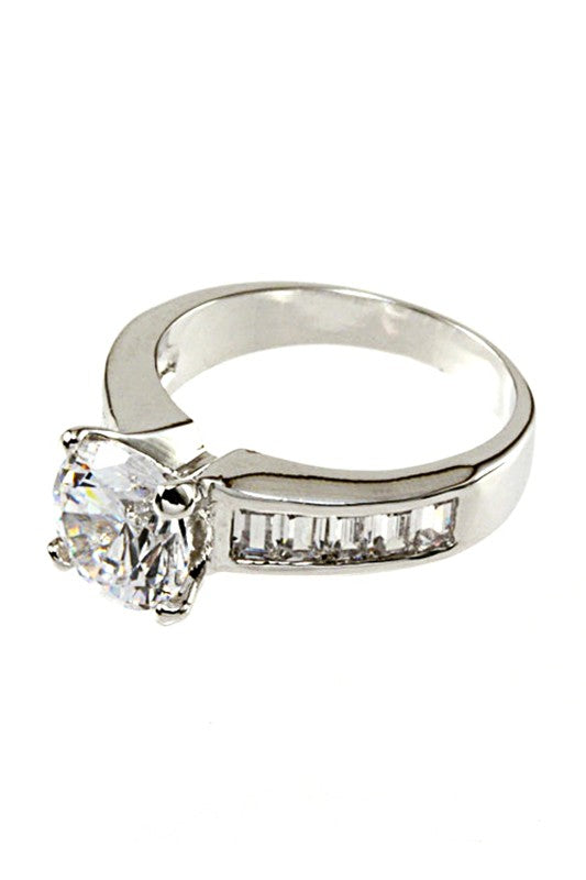 Cubic Zirconia Statement Ring – Stylish Fashion Jewelry Accessory