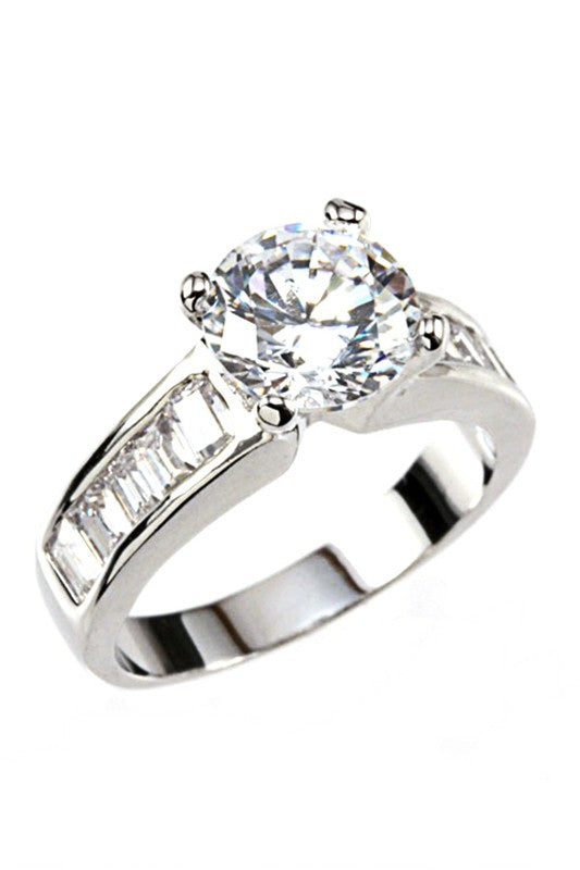Cubic Zirconia Statement Ring – Stylish Fashion Jewelry Accessory