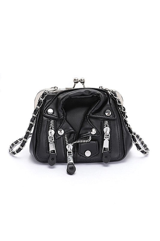 Fashion Handbag Leather Jacket Swing Bag Stylish Iconic Design