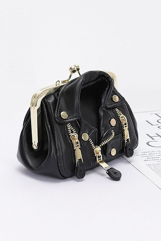 Fashion Handbag Leather Jacket Swing Bag Stylish Iconic Design