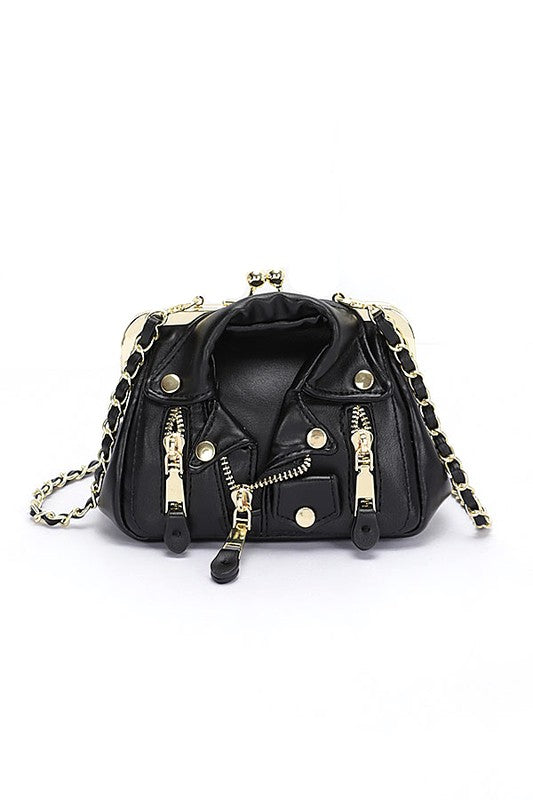 Fashion Handbag Leather Jacket Swing Bag Stylish Iconic Design
