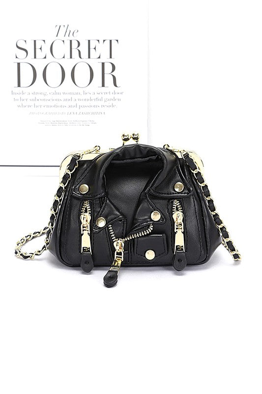 Fashion Handbag Leather Jacket Swing Bag Stylish Iconic Design