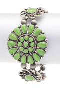 Stretch Enamel Flower Bracelet Western Boho Stylish Fashion Jewelry